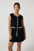 Onte | Helena Gilet Black/White | Girls with Gems