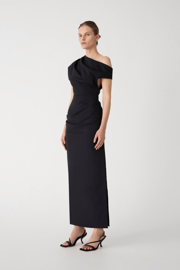 Misha | Gia Midi Dress Black | Girls with Gems