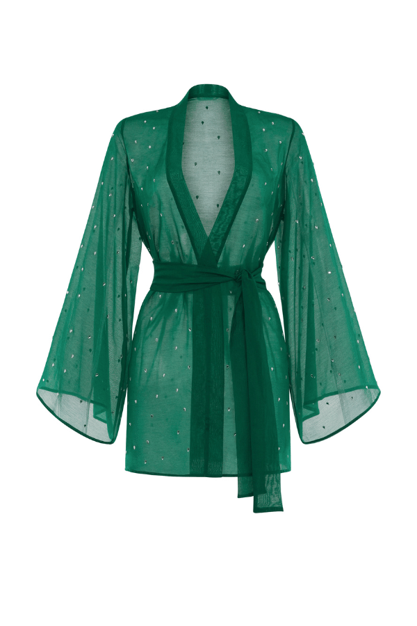 Oséree | Gem Kaftan Green | Girls with Gems