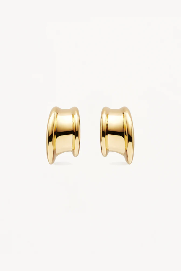 By Charlotte | Muse Small Hoops 18k Gold Vermeil | Girls with Gems