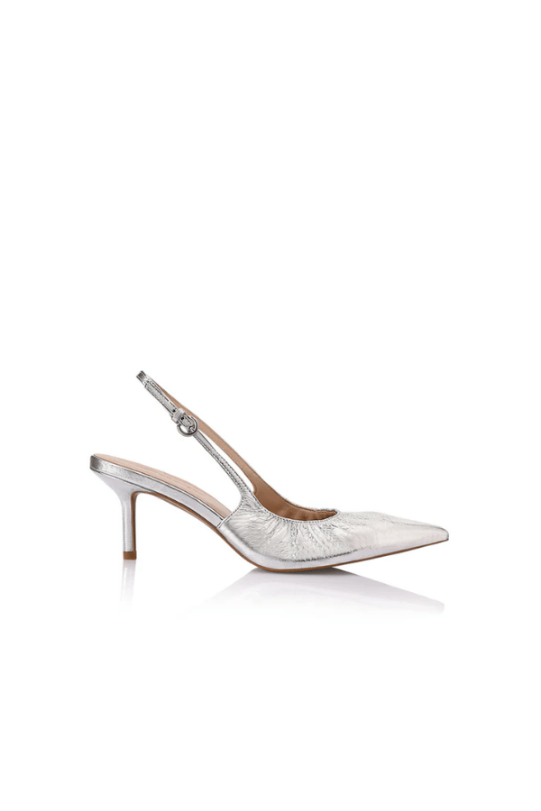 Lana Wilkinson | Charlotte Pump Silver Metallic | Girls with Gems