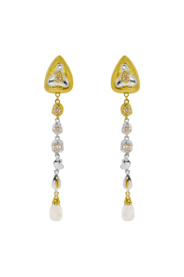 Mountain and Moon | Estelle Earrings Gold | Girls with Gems