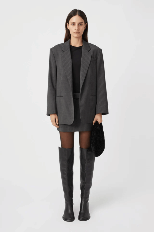 Camilla and Marc | Brancusi Blazer Charcoal Pinstripe | Girls with Gems