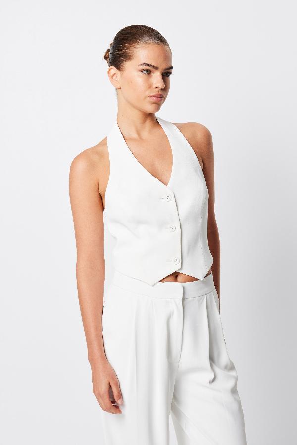 Mossman | Saint Tropez Vest White | Girls With Gems