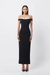 Mossman | Imperial Midi Dress Black/White | Girls with Gems