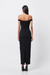 Mossman | Imperial Midi Dress Black/White | Girls with Gems