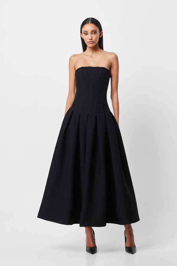 Mossman | Enchant Maxi Dress Black | Girls with Gems