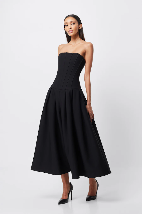 Mossman | Enchant Maxi Dress Black | Girls with Gems