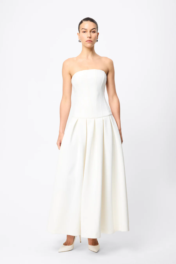 Mossman | Enchant Maxi Dress White | Girls with Gems