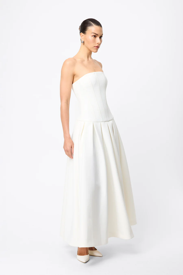 Mossman | Enchant Maxi Dress White | Girls with Gems