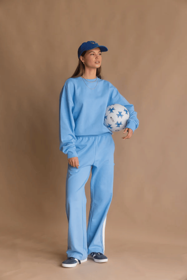 Araminta James | Saint Tropez Trackpant Periwinkle | Girls With Gems