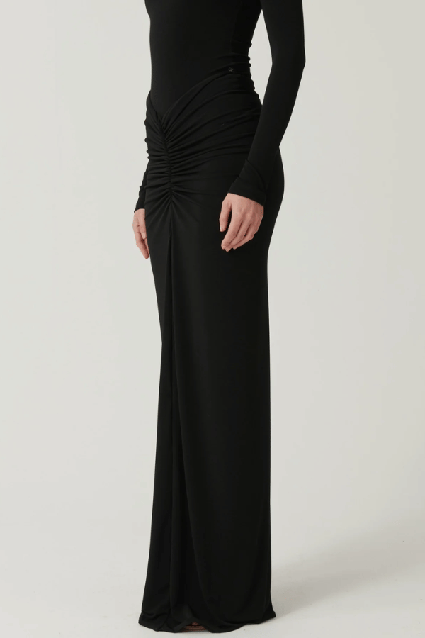 Effie Kats | Kayson Maxi Skirt Black | Girls with Gems