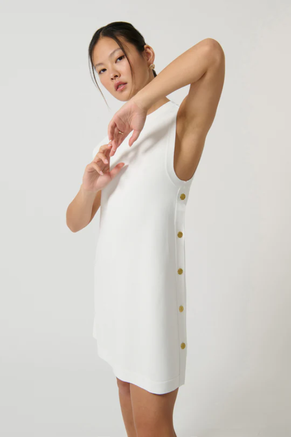 Onte | Selena Tunic White | Girls with Gems