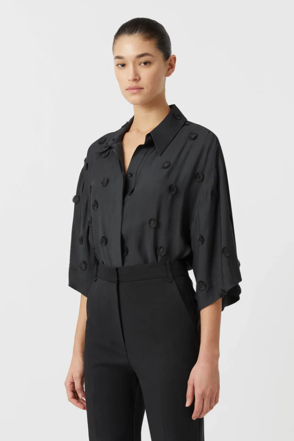 Camilla and Marc | Ottilie Shirt Black | Girls with Gems