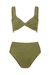 Hunza G | Jamie Bikini Metallic Moss | Girls with Gems