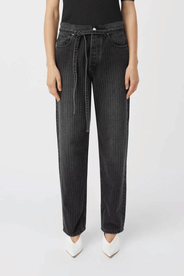 Camilla and Marc | Rhodes Denim Jean Soft Black Pinstripe | Girls with Gems