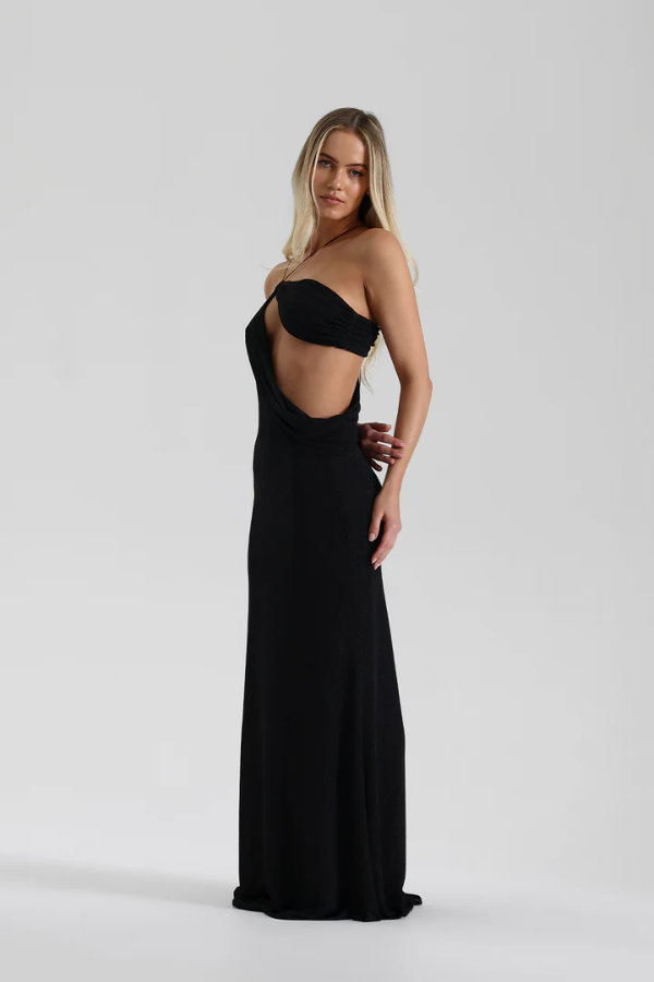 Natalie Rolt | Elissa Dress Black | Girls with Gems