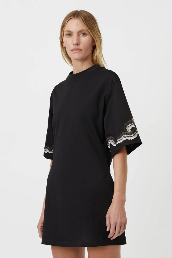 Camilla and Marc | Serene Tee Dress Black | Girls with Gems