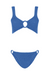 Hunza G | Hallie Bikini Metallic Denim | Girls with Gems