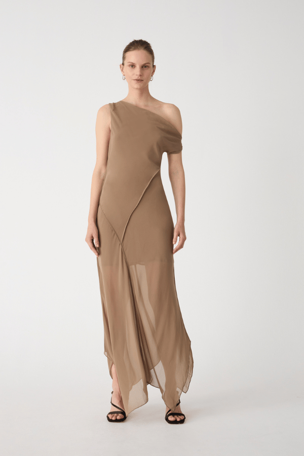 Misha | Luna Maxi Dress Butternut Green | Girls with Gems