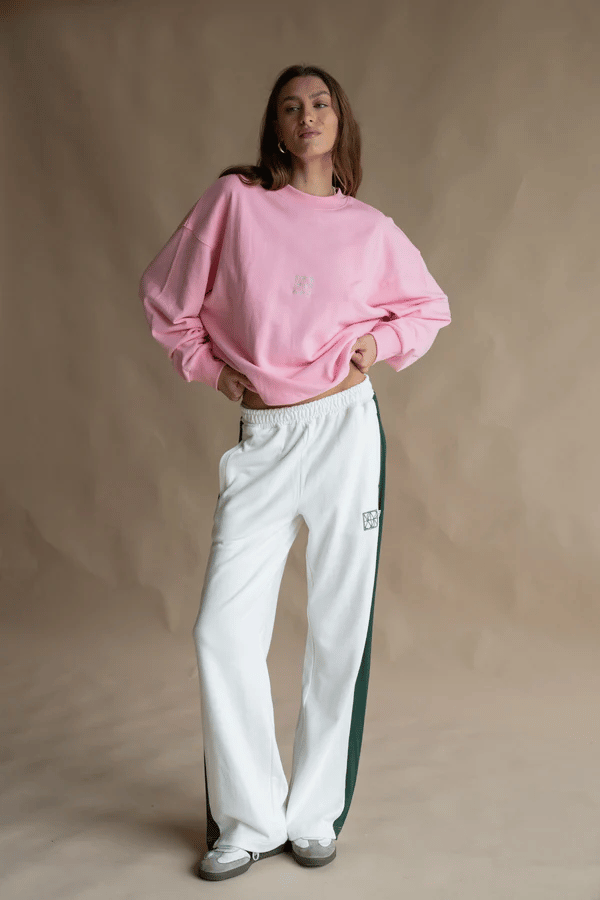 Araminta James | Monogram Classic Sweatshirt Pink | Girls with Gems