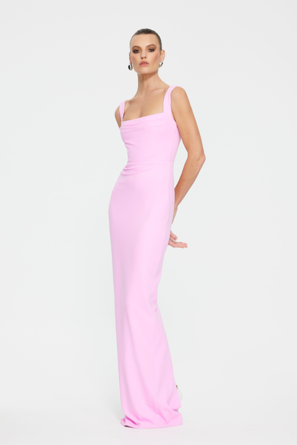 Effie Kats | Marbella Gown Taffy Pink | Girls With Gems