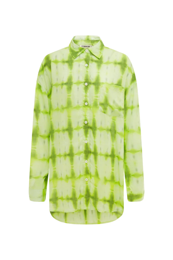 It’s Now Cool | The Long Sleeve Leisure Shirt Limewash | Girls with Gems