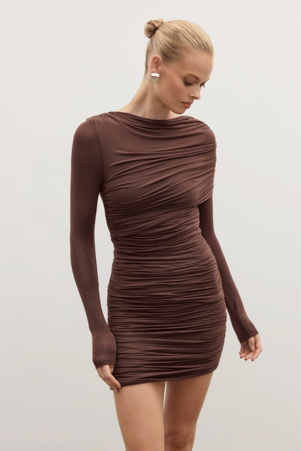 Kai Mini Dress Chocolate