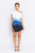 Pfeiffer | Evan Hand Dyed Twist Dress Cyan Powder | Girls With Gems