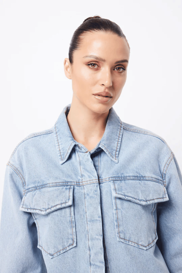 Mossman | Bexley Shirt Denim | Girls with Gems