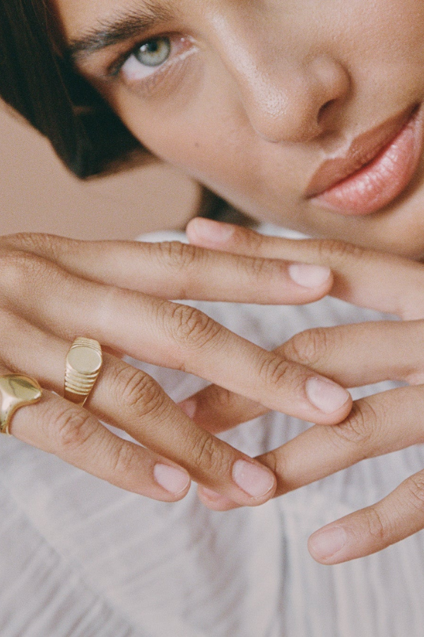 Porter Jewellery | Heritage Signet Pinky Ring Clear | Girls with Gems