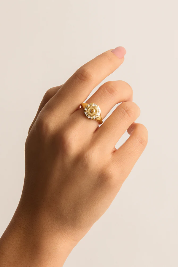 By Charlotte | Joy of Life Ring 18k Gold Vermeil | Girls with Gems