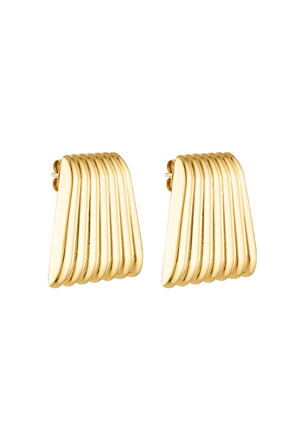 Porter Jewellery | Caterpillar Earrings Gold | Girls with Gems