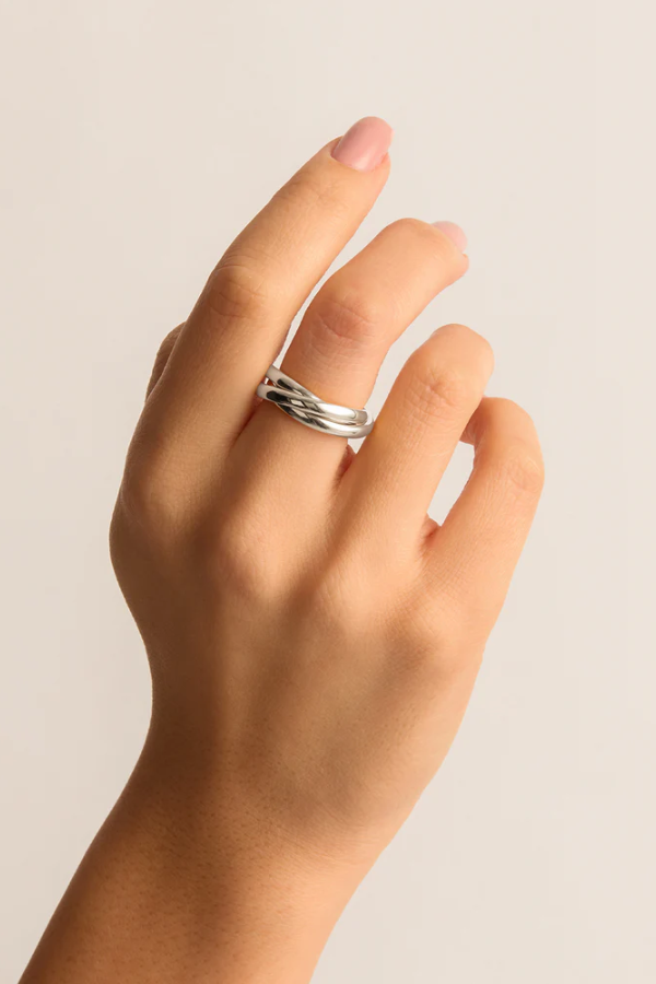 By Charlotte | Now and Forever Ring Sterling Silver | Girls with Gems