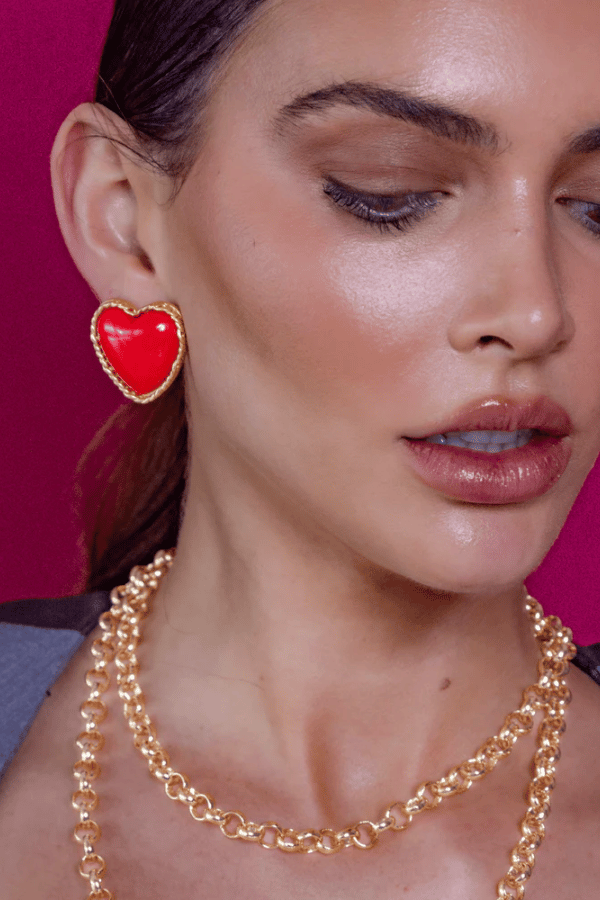 Emma Pills | Red Hot Earrings | Girls With Gems