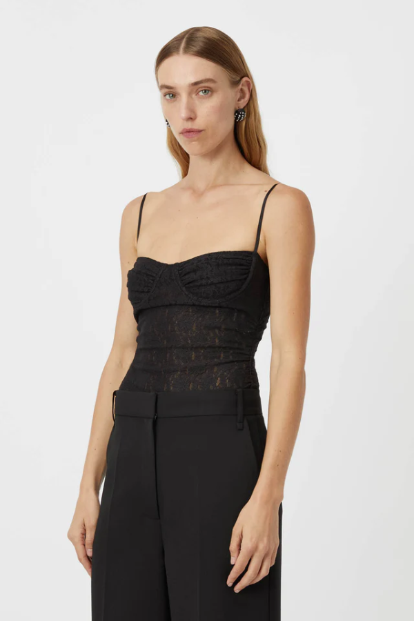 Camilla and Marc | Camille Lace Bodysuit Black | Girls with Gems