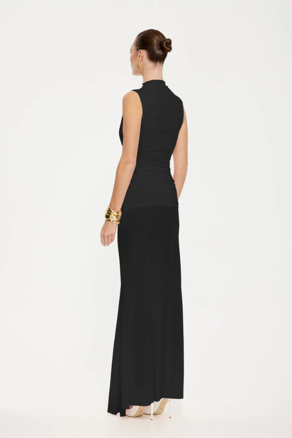 Effie Kats | Roza Maxi Dress Black Mesh | Girls with Gems