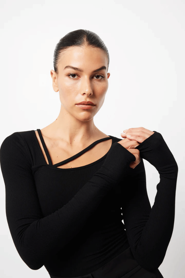 Mossman | Splice Top Black | Girls With Gems