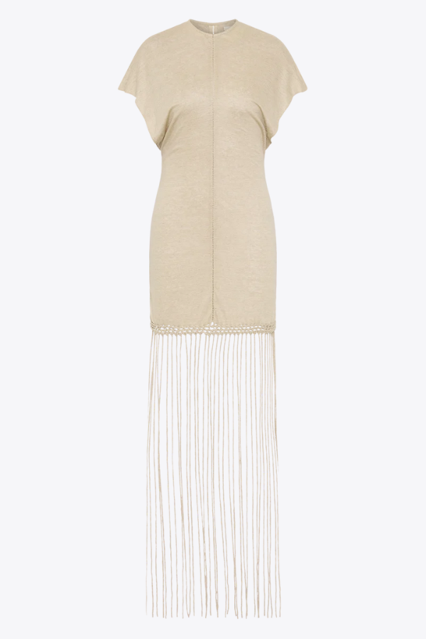 Faithfull the Brand | Ines Fringe Dress Oatmeal | Girls with Gems