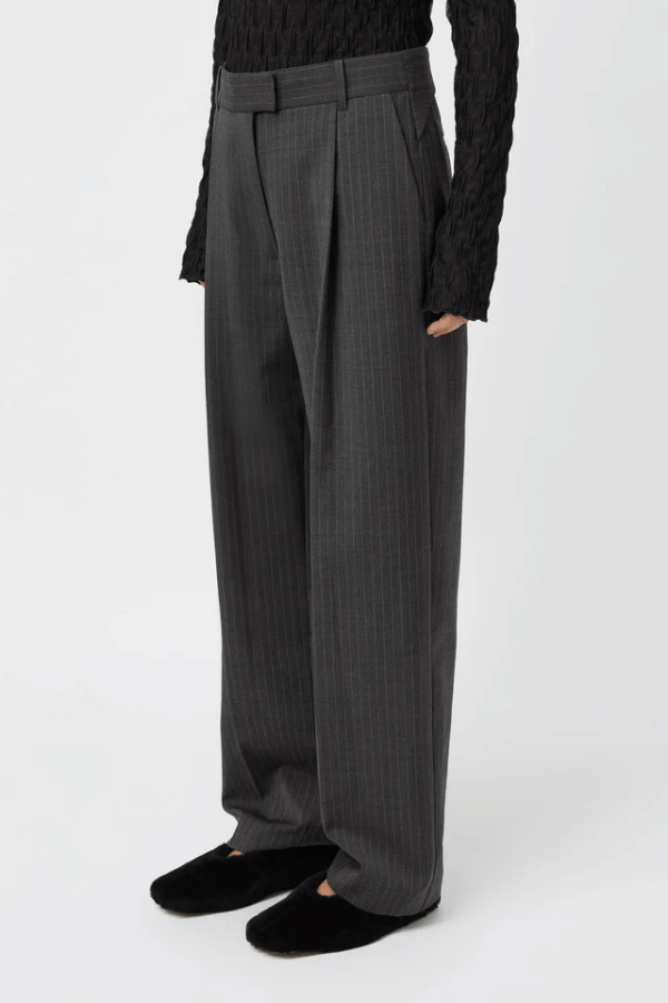 Camilla and Marc | Brancusi Trouser Charcoal Pinstripe | Girls with Gems