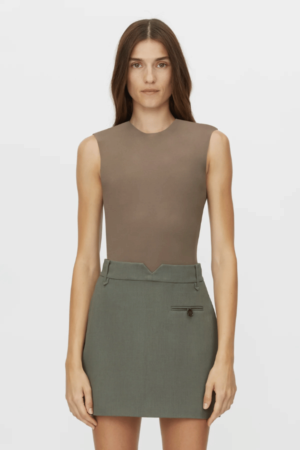 Saint Sleeveless Bodysuit Fawn