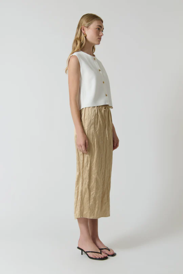 Onte | Linda Gilet White | Girls with Gems
