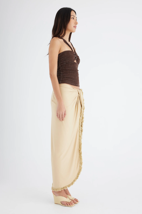 Benni | Prianka Halter Top Espresso | Girls with Gems