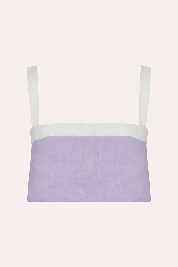 Cin Cin Swim | Twiggy Crop Top Periwinkle | Girls with Gems