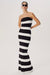 Ronny Kobo | Lehua Knit Dress Black and White Stripe | Girls with Gems