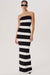 Ronny Kobo | Lehua Knit Dress Black and White Stripe | Girls with Gems