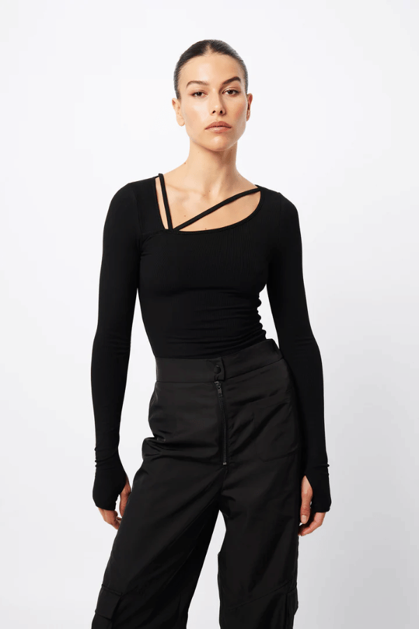 Mossman | Splice Top Black | Girls With Gems