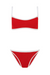 Hunza G | Tyler Contrast Bikini Red/White | Girls with Gems