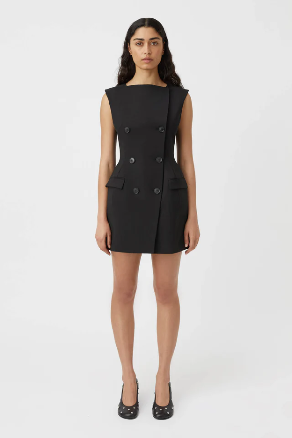 Camilla and Marc | Dusk Mini Dress Black | Girls with Gems