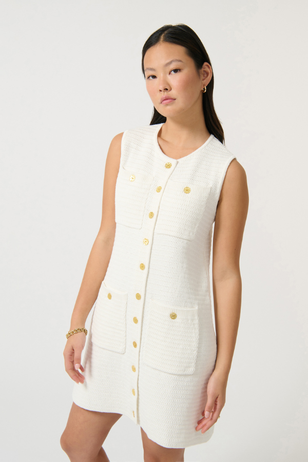 Onte | Helena Dress White | Girls with Gems